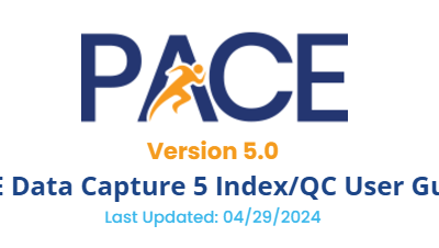 PACE Data Capture Index/QC User Guide