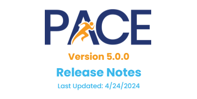 PACE Release Notes Version 5.0.0