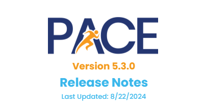 PACE Release Notes Version 5.3.0