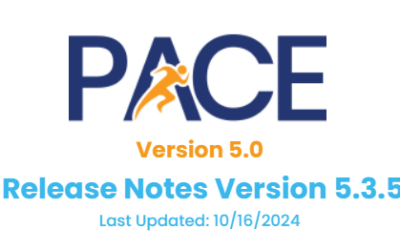 PACE Release Notes Version 5.3.5