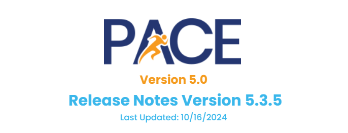 PACE release notes 5.3.5