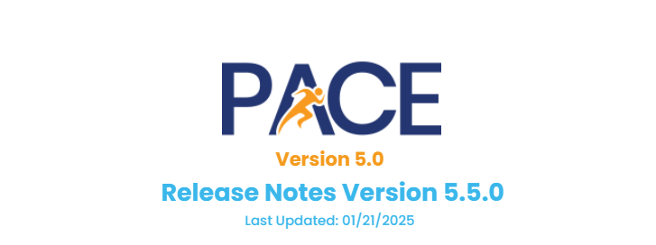 PACE Release Notes Version 5.5.0